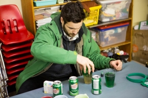 Alberto making Green Beer